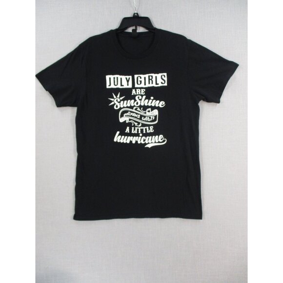 July Girls Sunshine Graphic Tee Black Cotton Large Birthday Gift - Picture 2 of 9